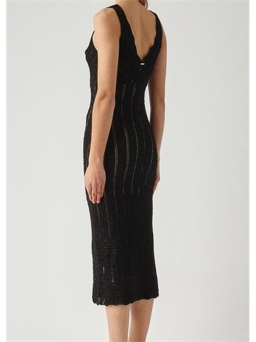 MIDI DRESS TWIN SET | 261TT332211646 NERO LUREX